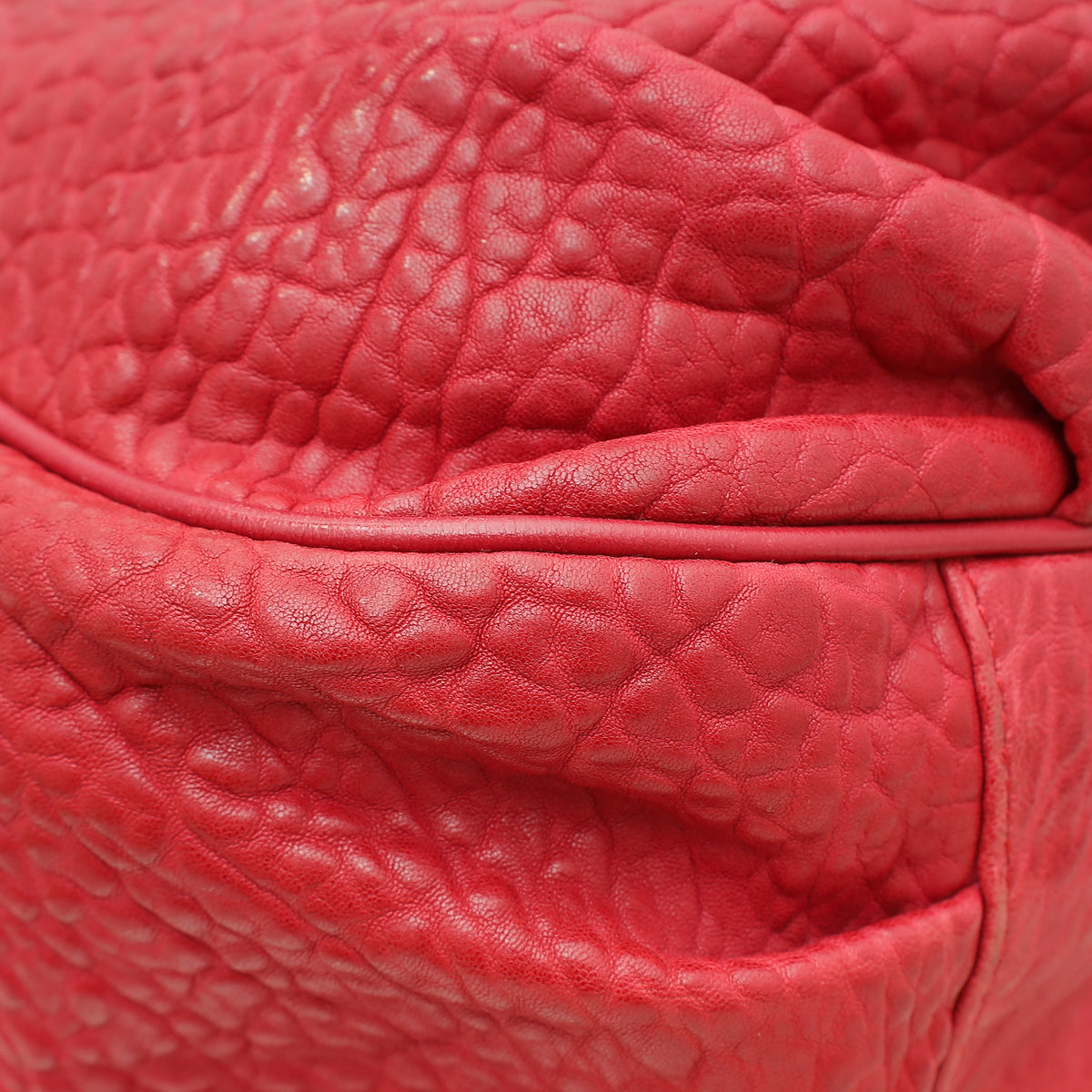 Fendi Red Mia Large Tote Bag