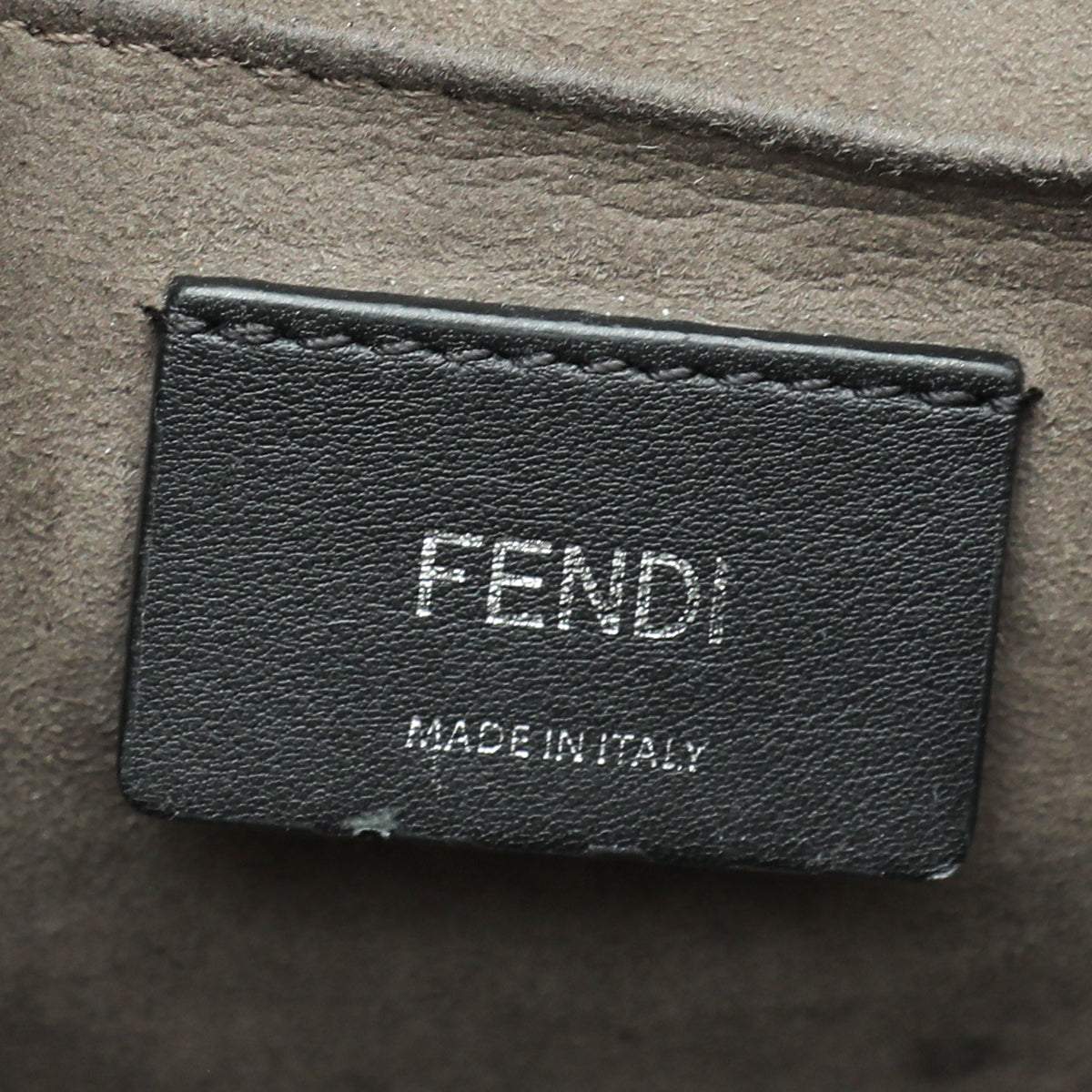 Fendi Bicolor Kan I F Velvet Flap Medium Bag