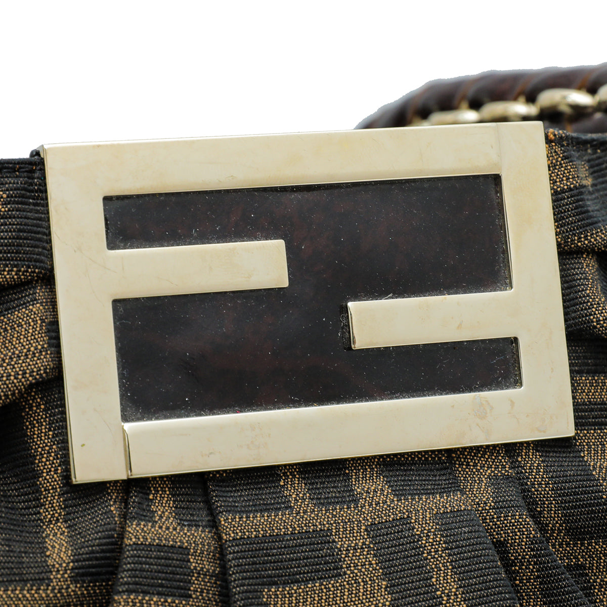 Fendi Tobacco Zucca Mia Large Tote Bag