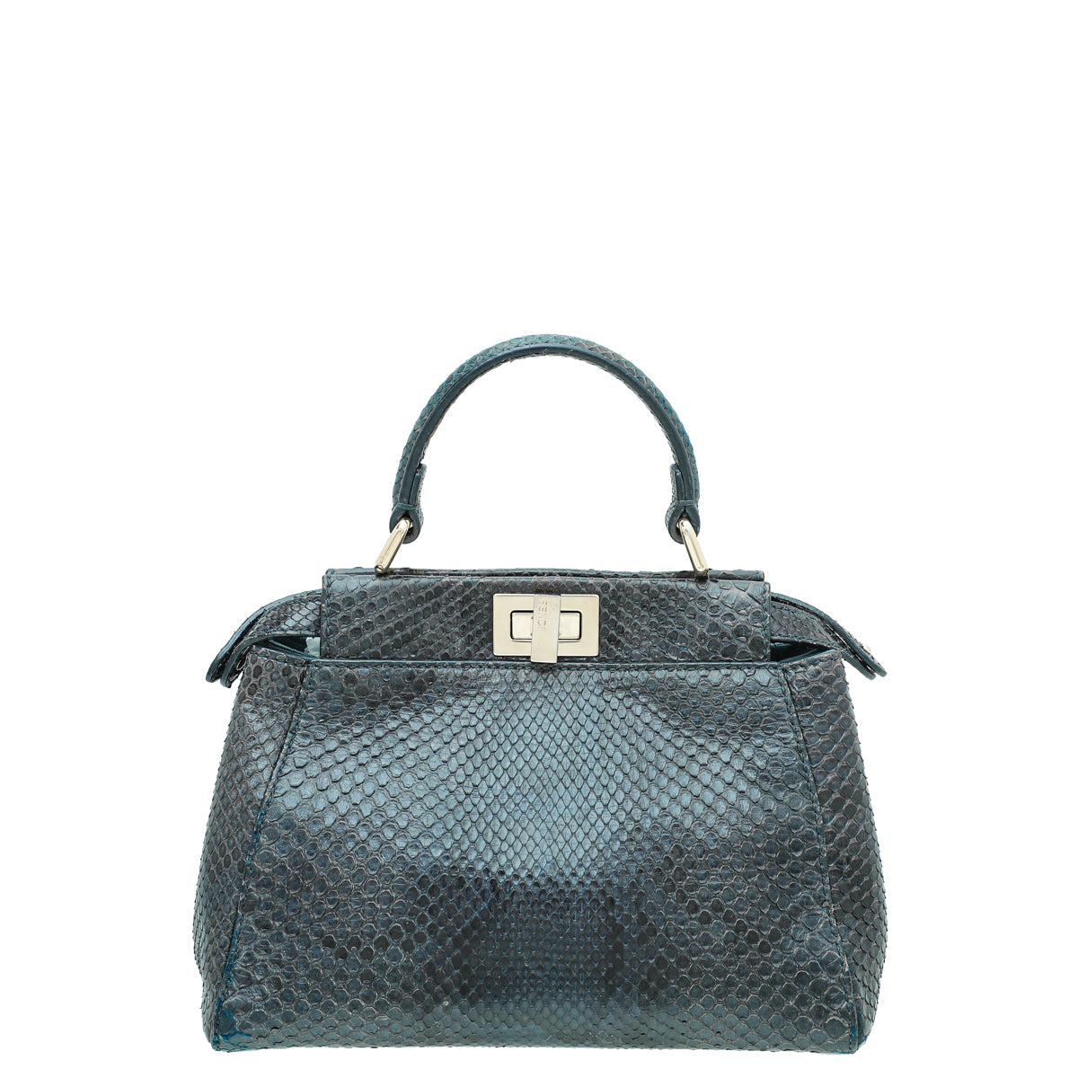 Fendi Bicolor Python Peekaboo Mini Bag