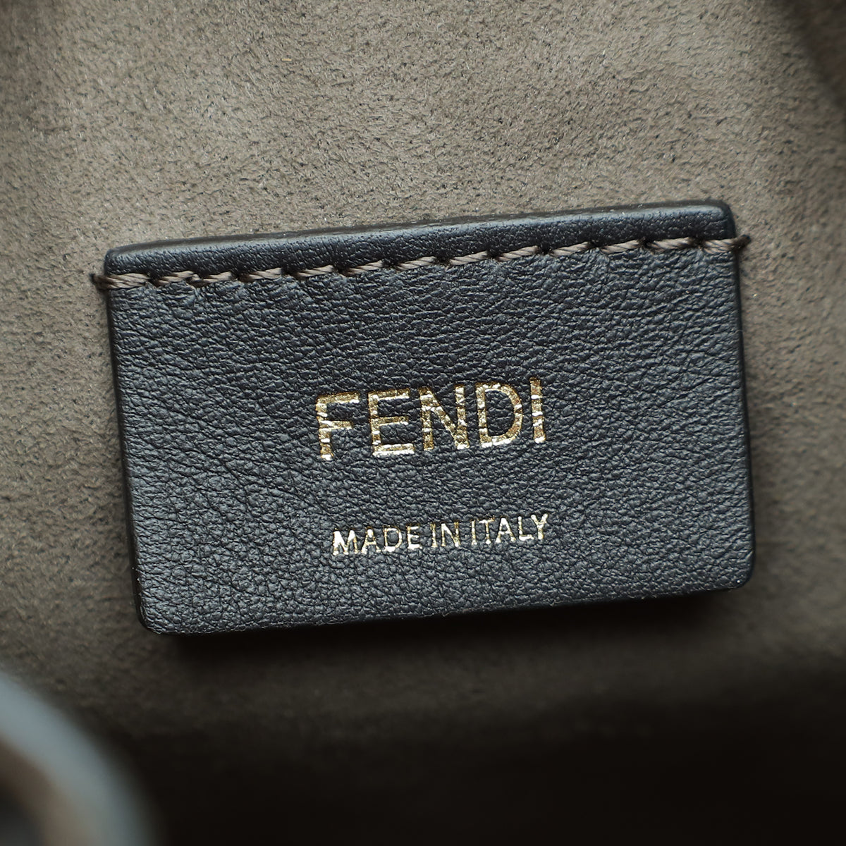 Fendi Bicolor FF Zucca Embossed Mon Tresor Mini Bucket Bag