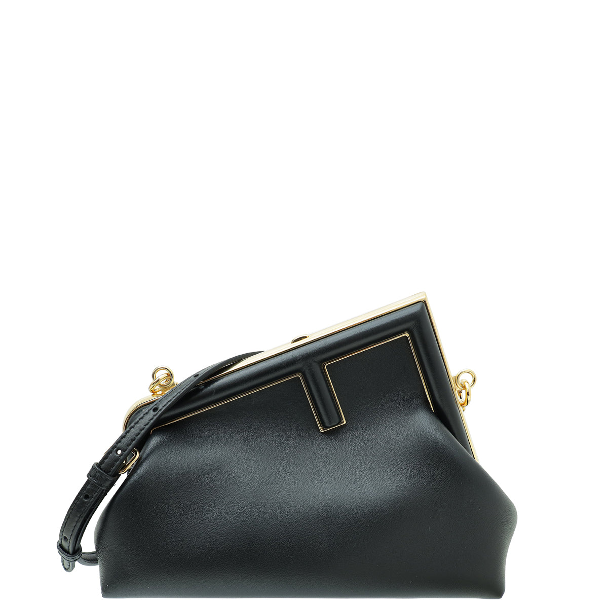 Fendi Black First Small Leather Bag