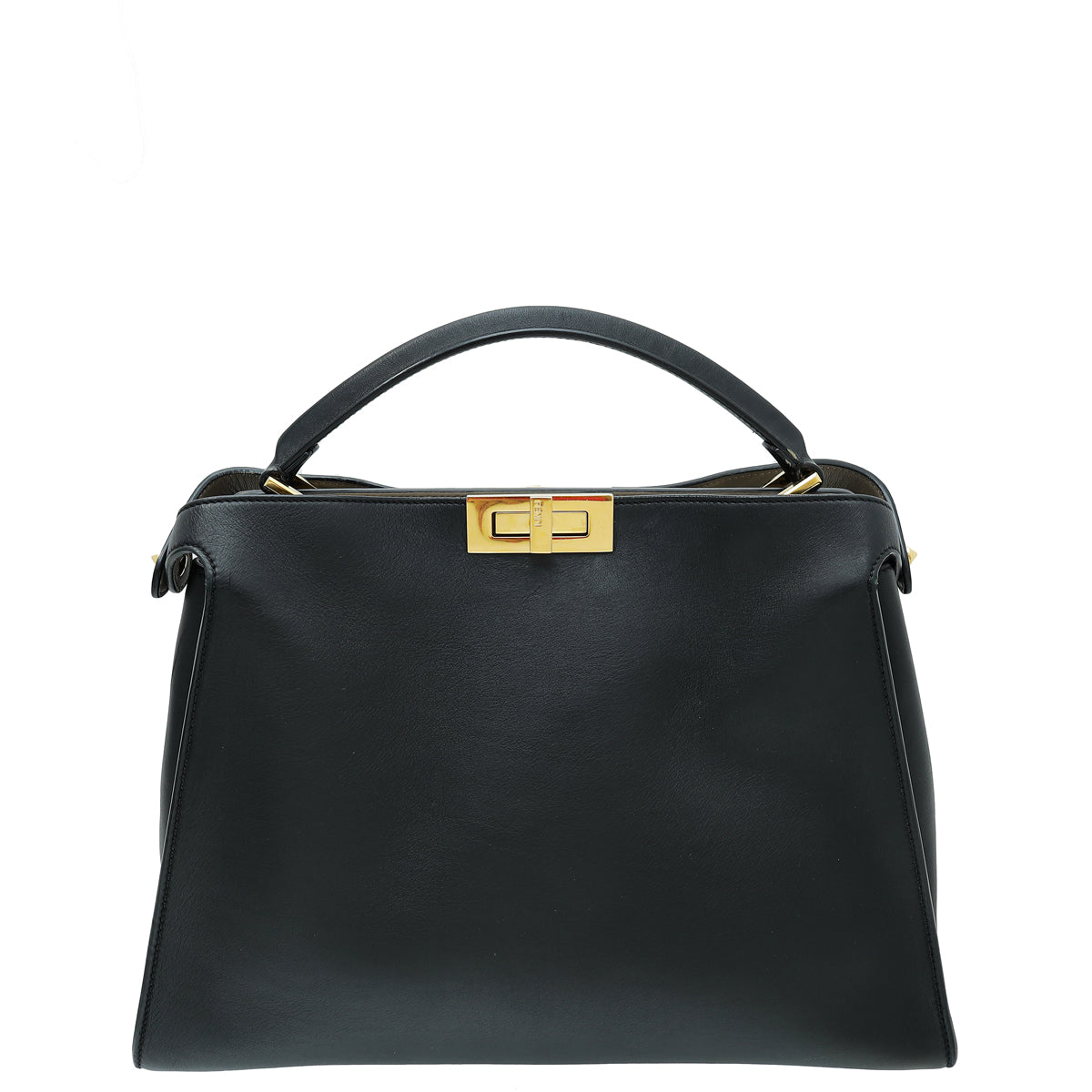 Fendi Black Peekaboo Iconic Essentially Satchel Bag