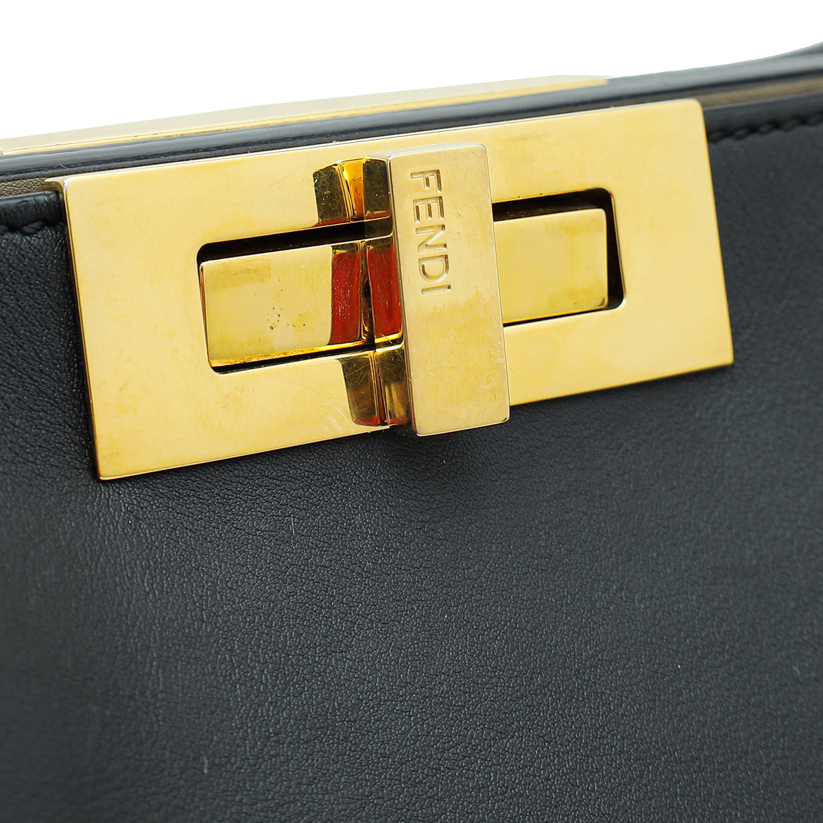 Fendi Black Peekaboo Iconic Essentially Satchel Bag