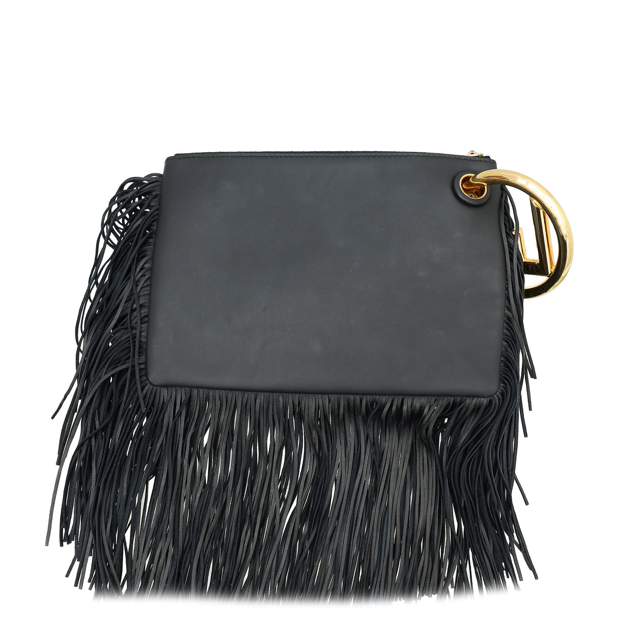 Fendi Tricolor Triplette Fringe Clutch