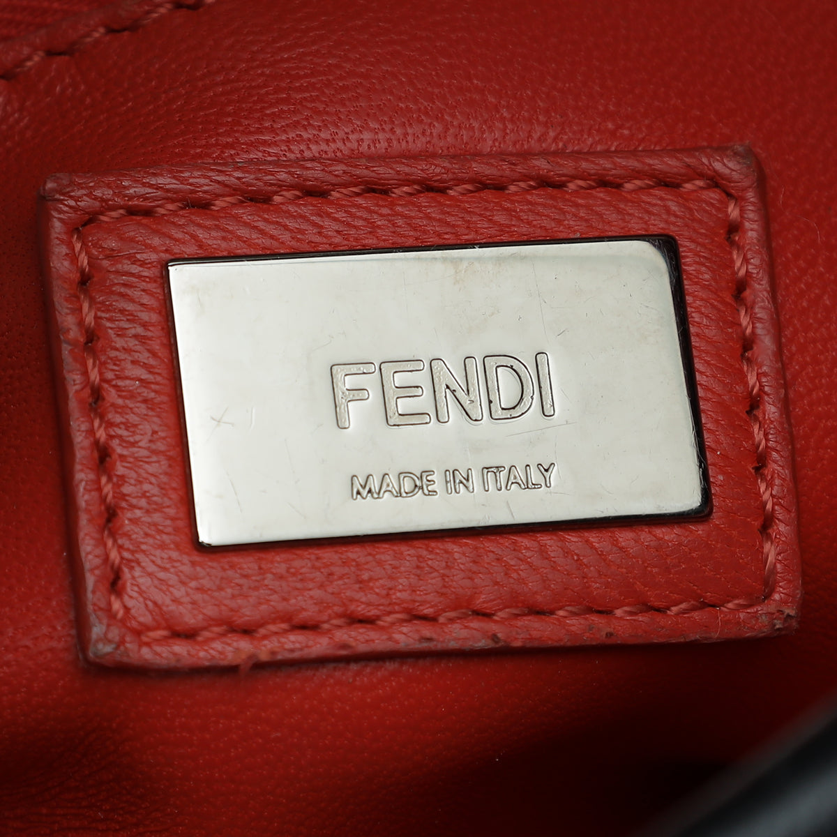 Fendi Black Peekaboo Bag W/ Twilly