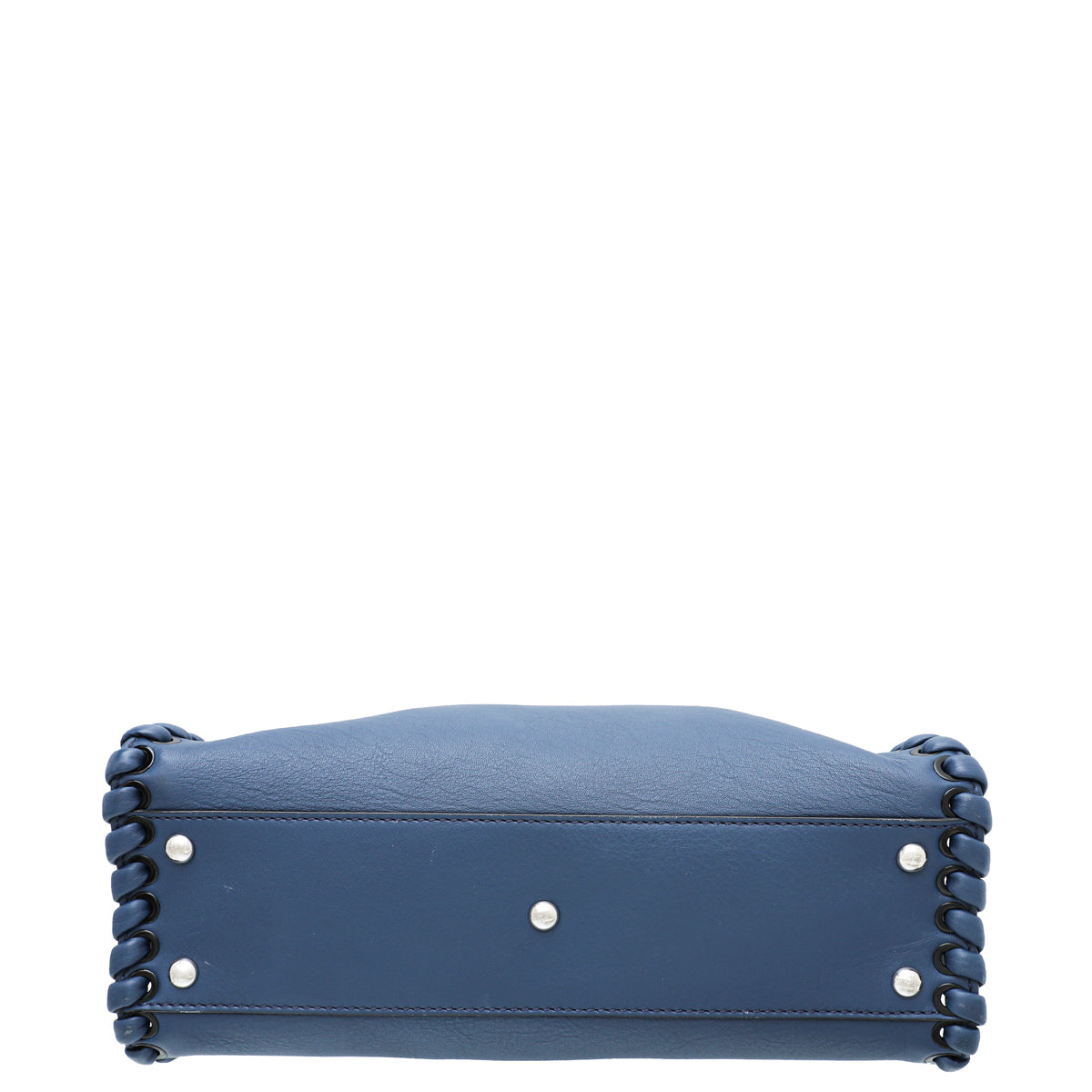 Fendi Blue Whipstitch Peekaboo RegularBag