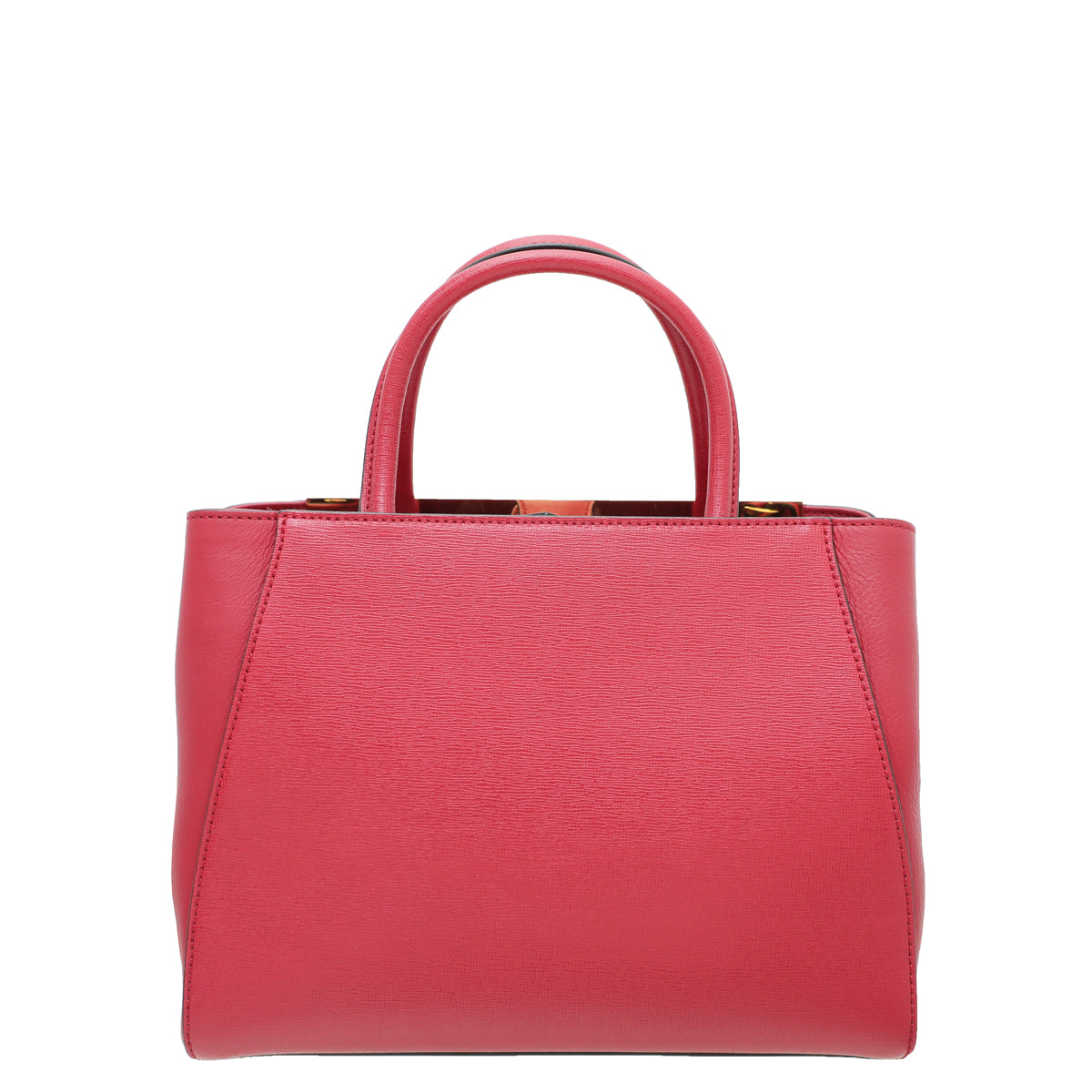 Fendi Red 2 Jours Petite Bag w/SH Initial