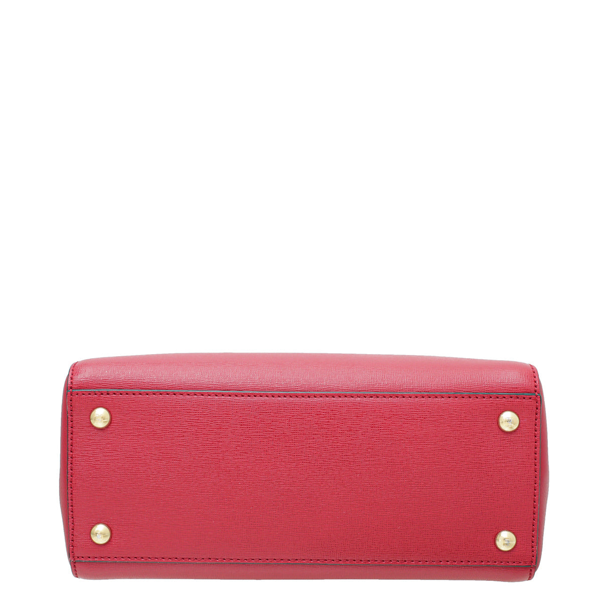 Fendi Red 2 Jours Petite Bag w/SH Initial