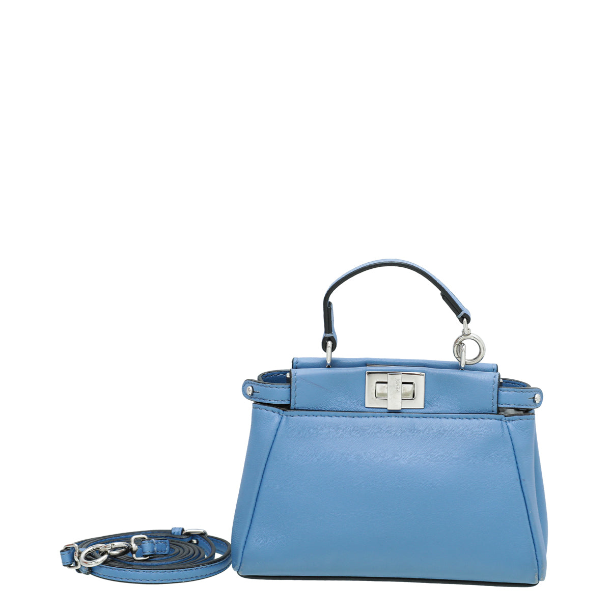 Fendi Blue Micro Peekaboo Bag