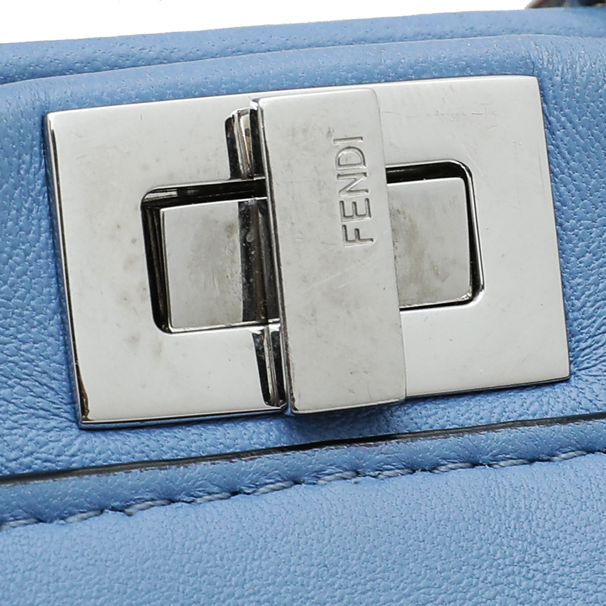 Fendi Blue Micro Peekaboo Bag