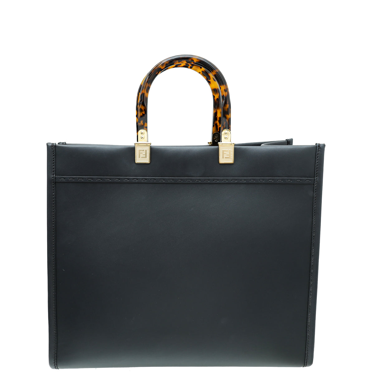 Fendi Black Sunshine Medium Tote Bag