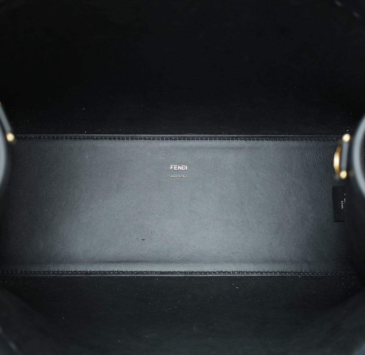 Fendi Black Sunshine Medium Tote Bag