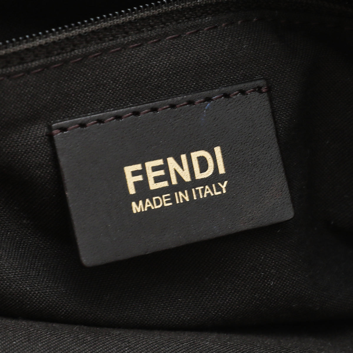 Fendi Tobacco Zucca Mia Flap Large Bag