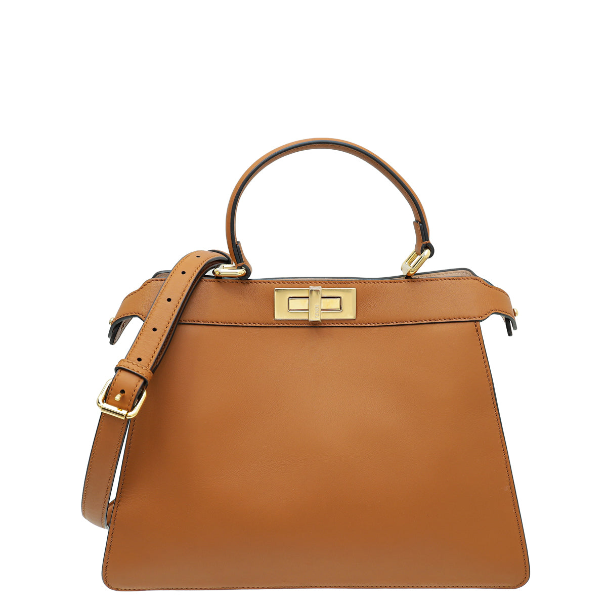 Fendi Tan Peekaboo Iseeu Medium Bag