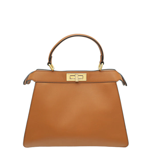 Fendi Tan Peekaboo Iseeu Medium Bag