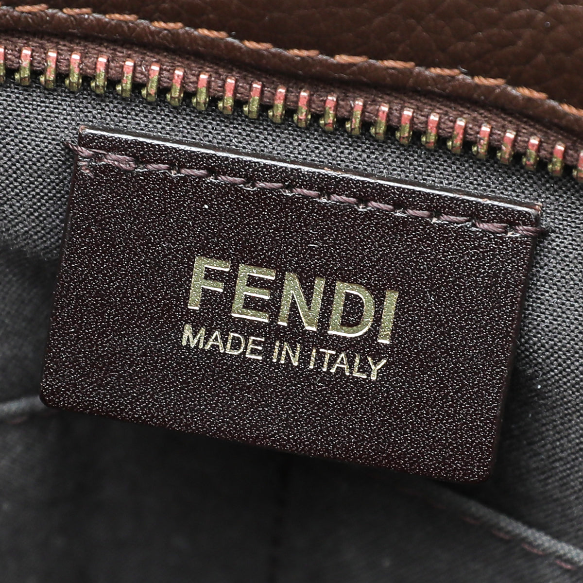 Fendi Tobacco Zucca Grande Shopping Bag