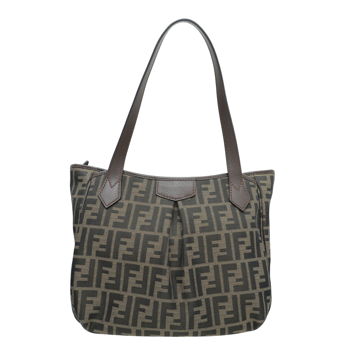 Fendi Tobacco Zucca Grande Shopping Bag