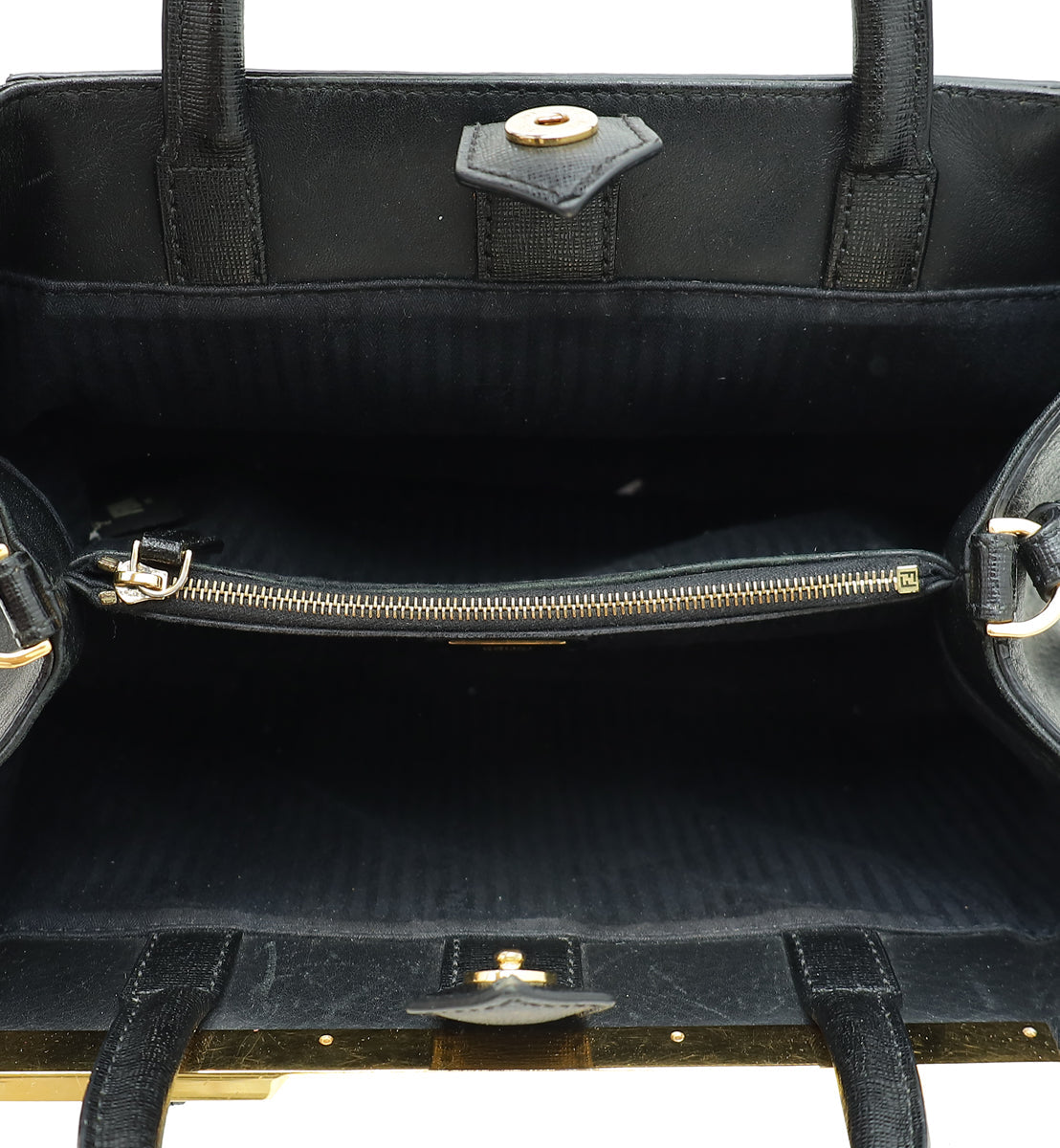 Fendi Black 2 Jours Petite Bag