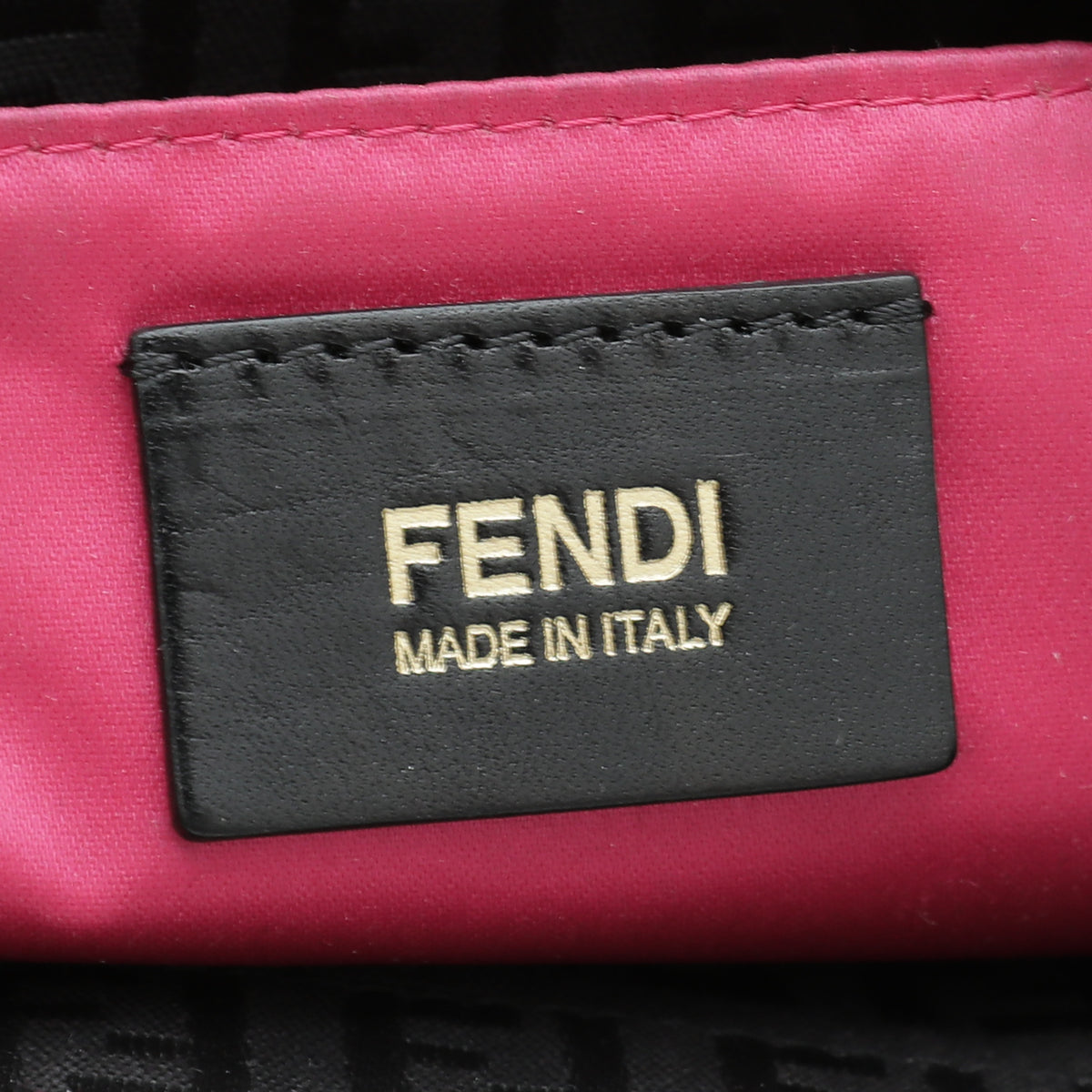 Fendi Black Zucca Large Shoulder Bag