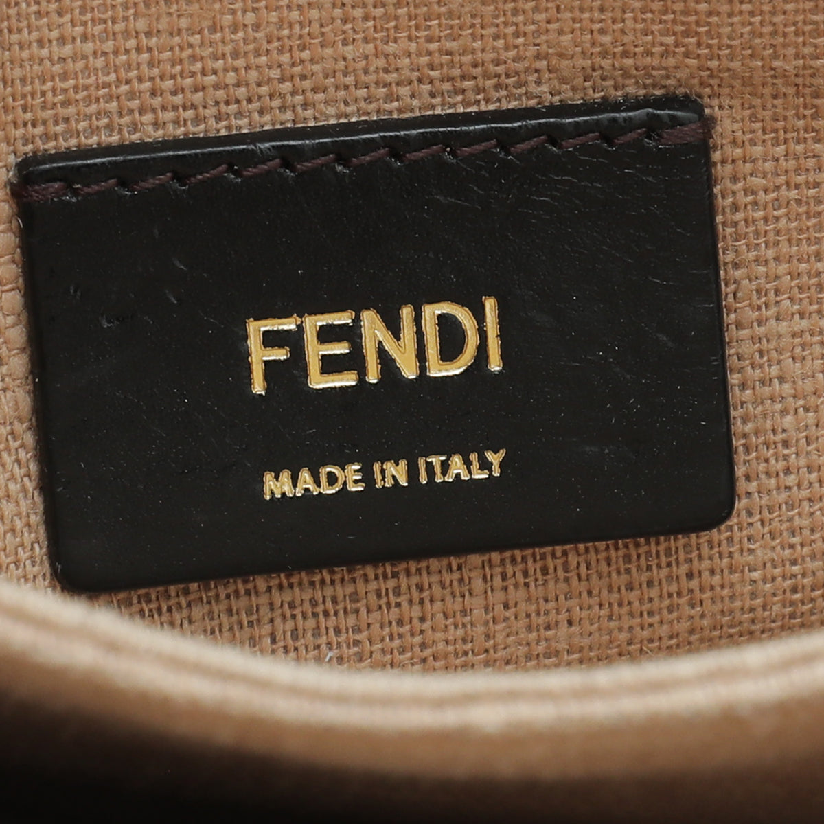 Fendi Brown Pequin Claudia Bag