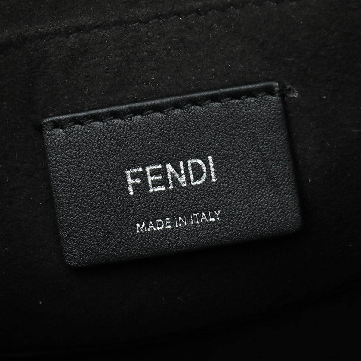 Fendi Bicolor Kan I Calfskin Velvet Small Bag