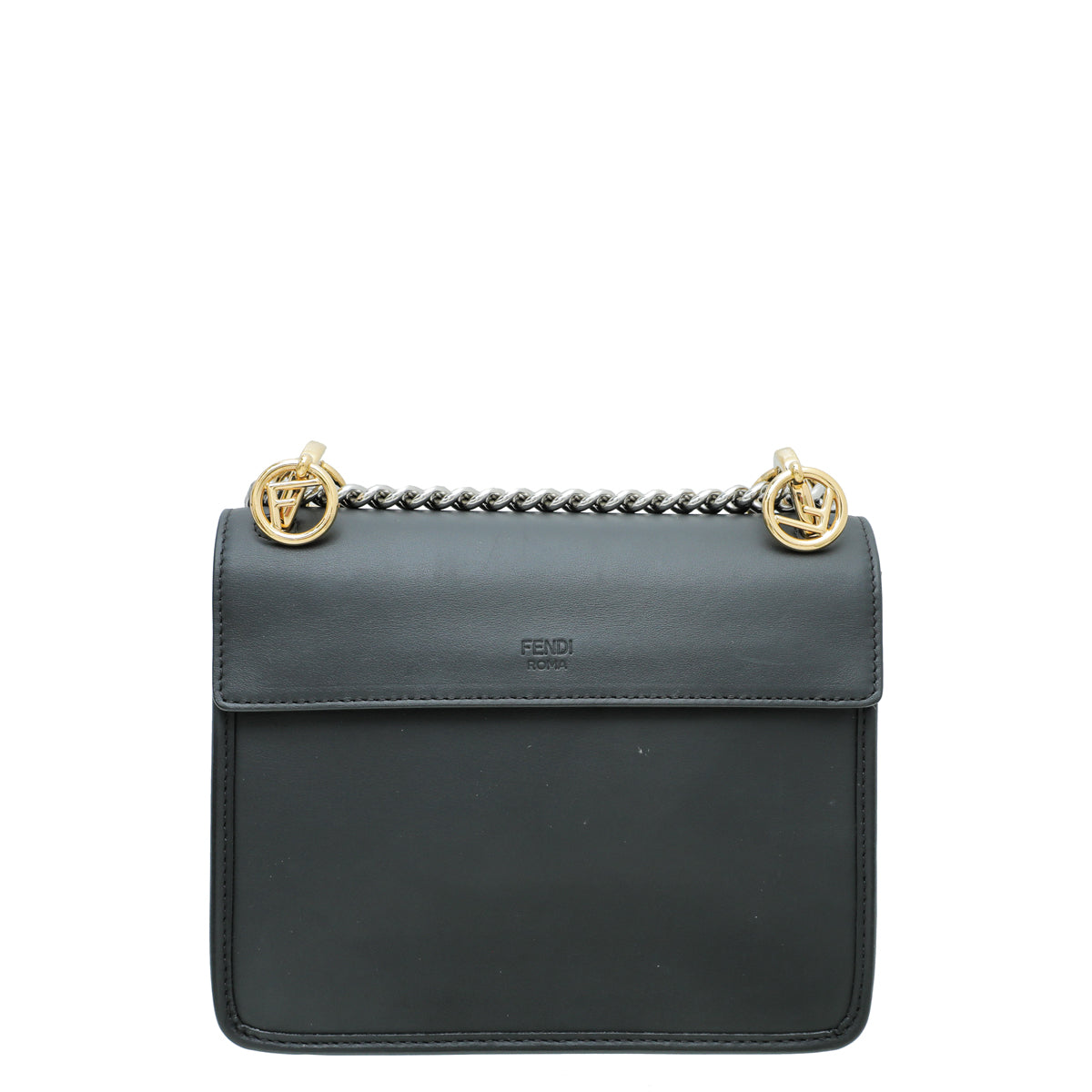 Fendi Bicolor Kan I Calfskin Velvet Small Bag