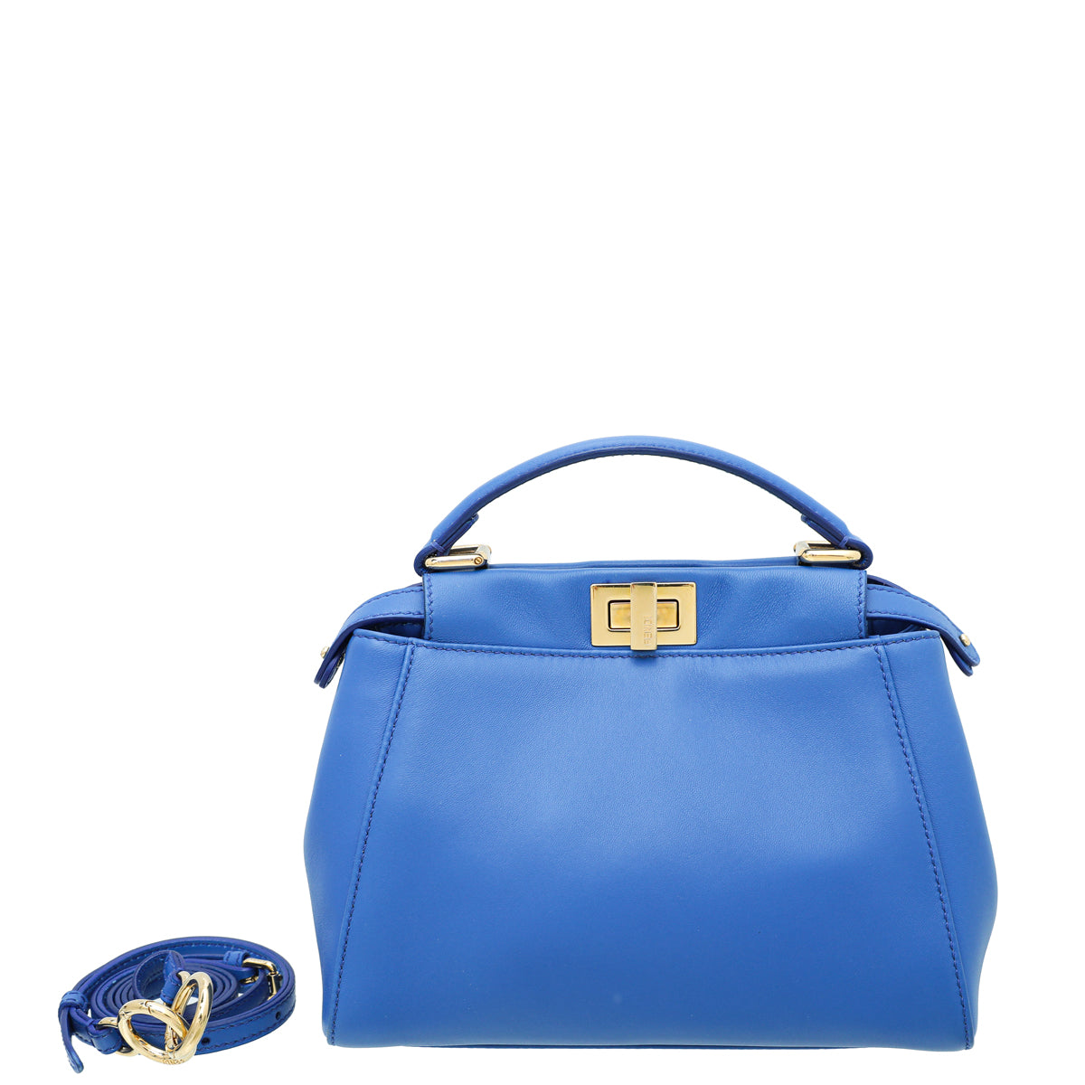 Fendi Blue Peekaboo Mini Bag