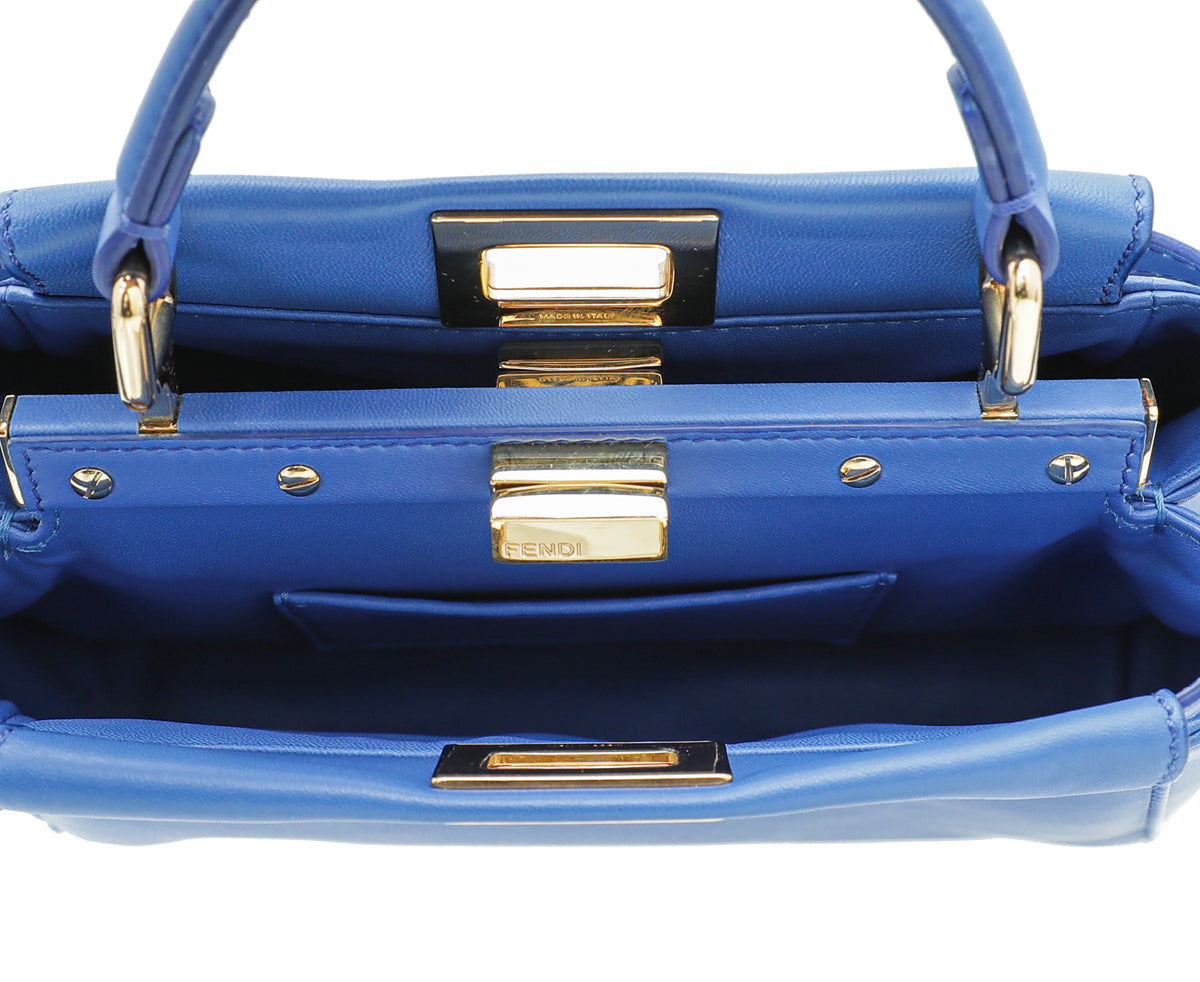 Fendi Blue Peekaboo Mini Bag