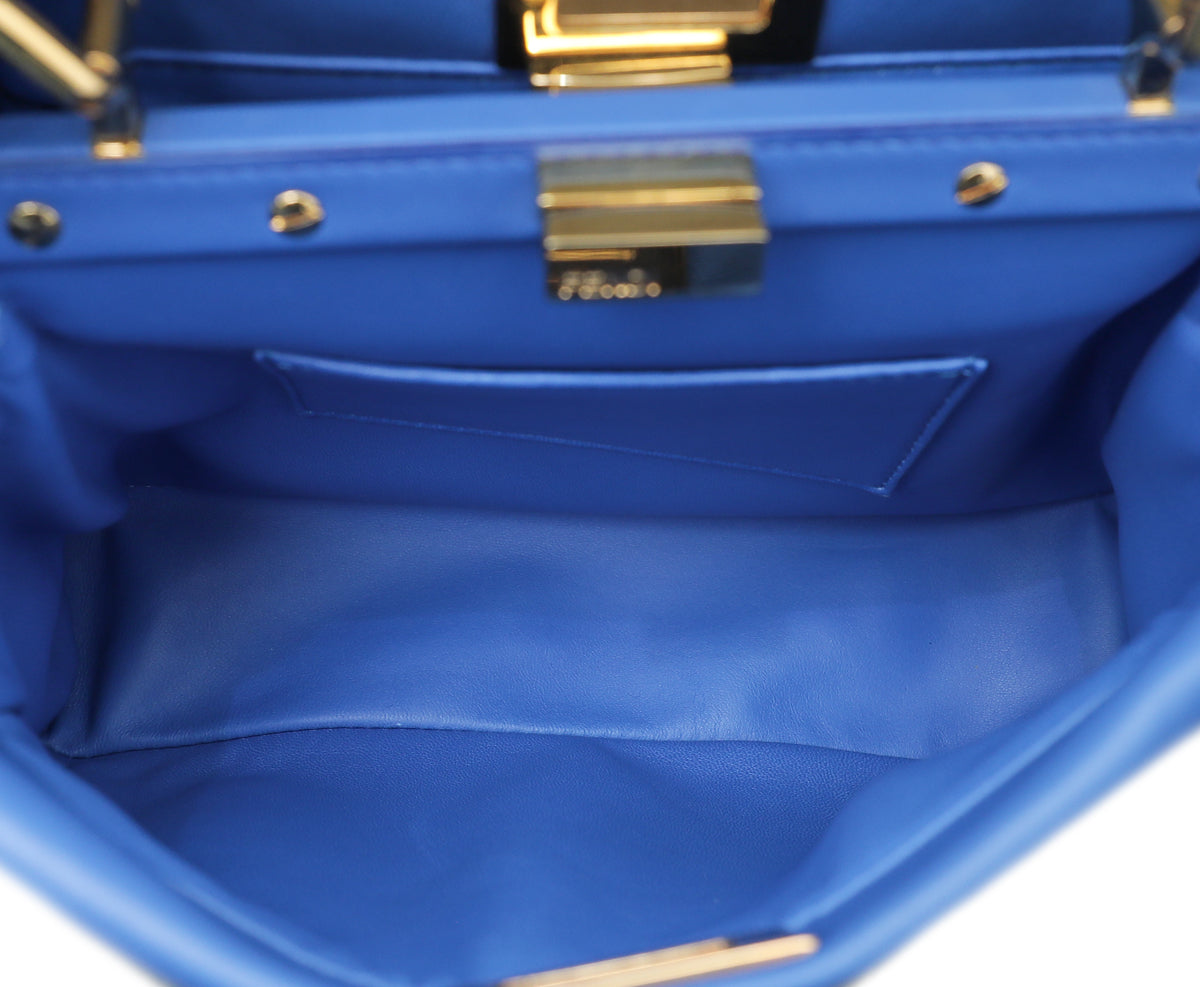 Fendi Blue Peekaboo Mini Bag