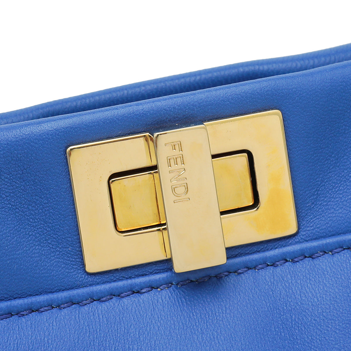 Fendi Blue Peekaboo Mini Bag