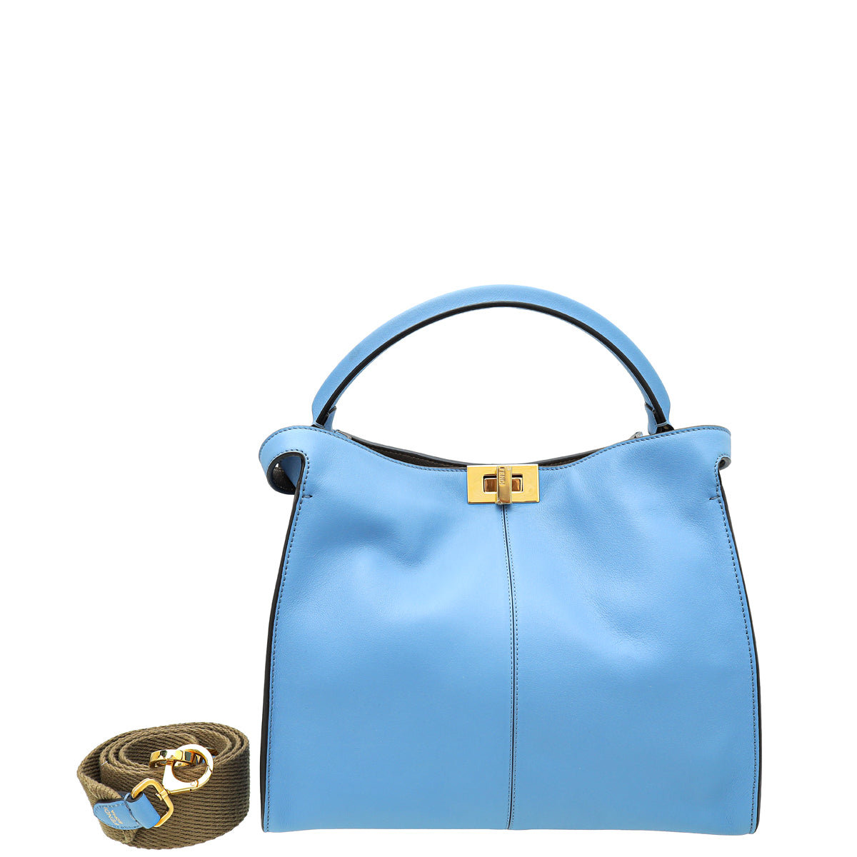 Fendi Light Blue Peekaboo X-Lite Medium Bag