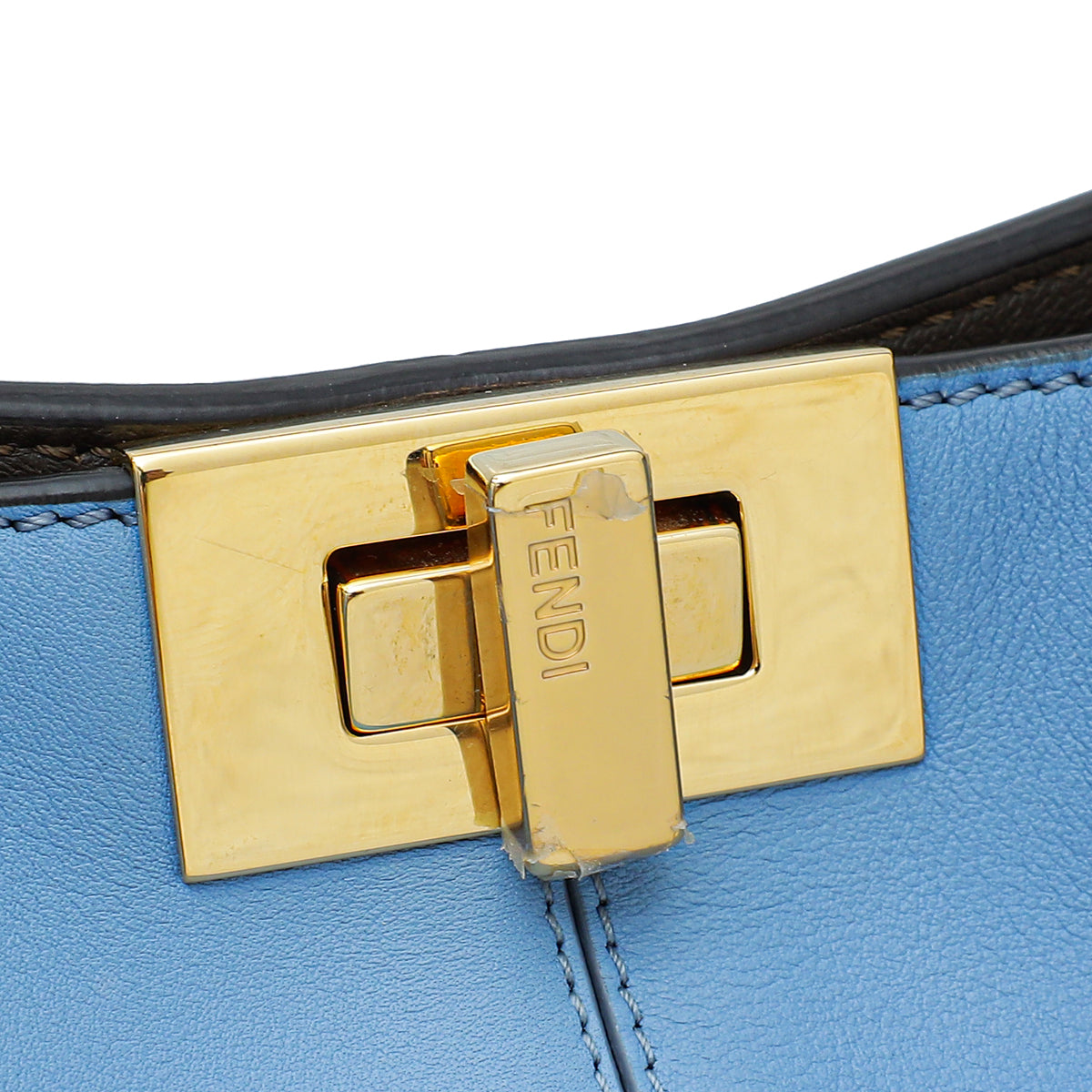 Fendi Light Blue Peekaboo X-Lite Medium Bag