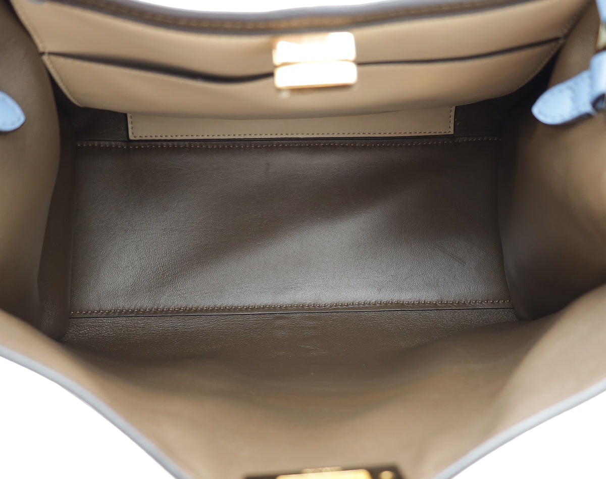 Fendi Light Blue Peekaboo X-Lite Medium Bag