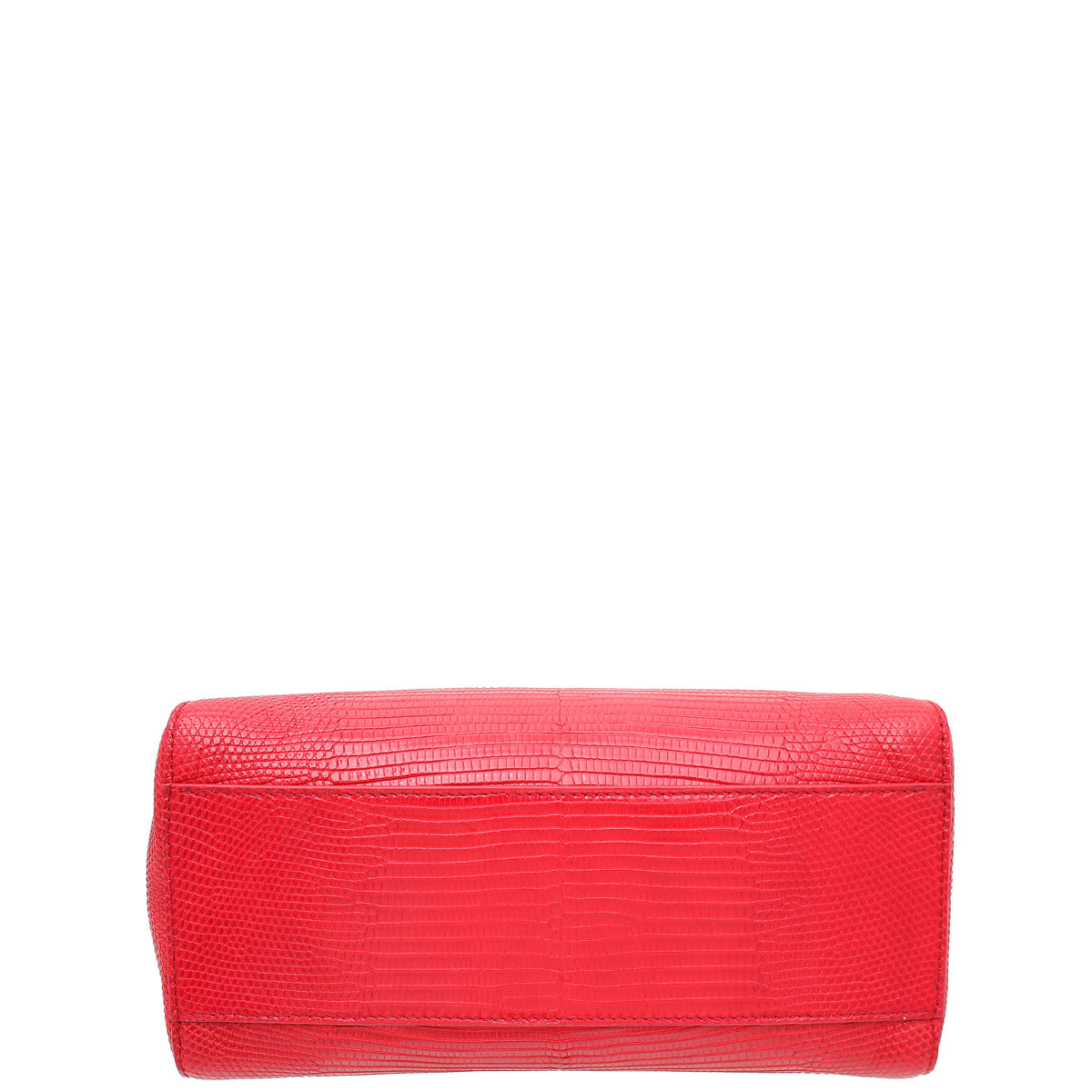 Fendi Red Lizard Iconic Peekaboo Bag