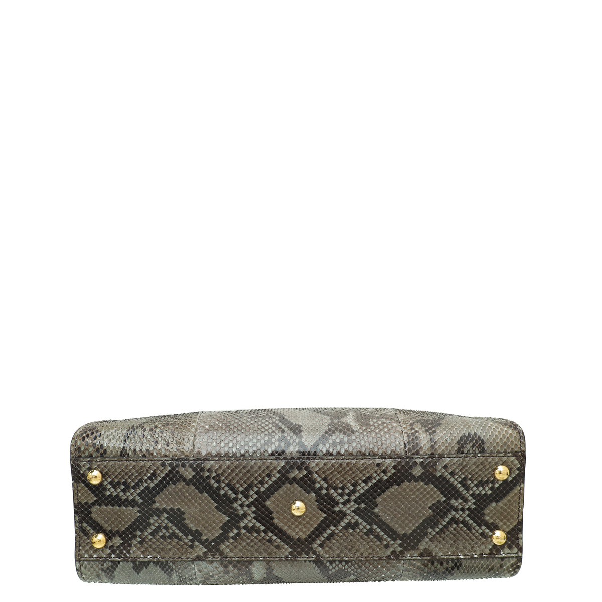 Fendi Grey Python Peekaboo Regular Bag