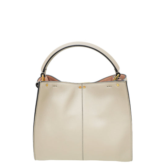 Fendi Dove Grey Peekaboo X-Lite Medium Bag