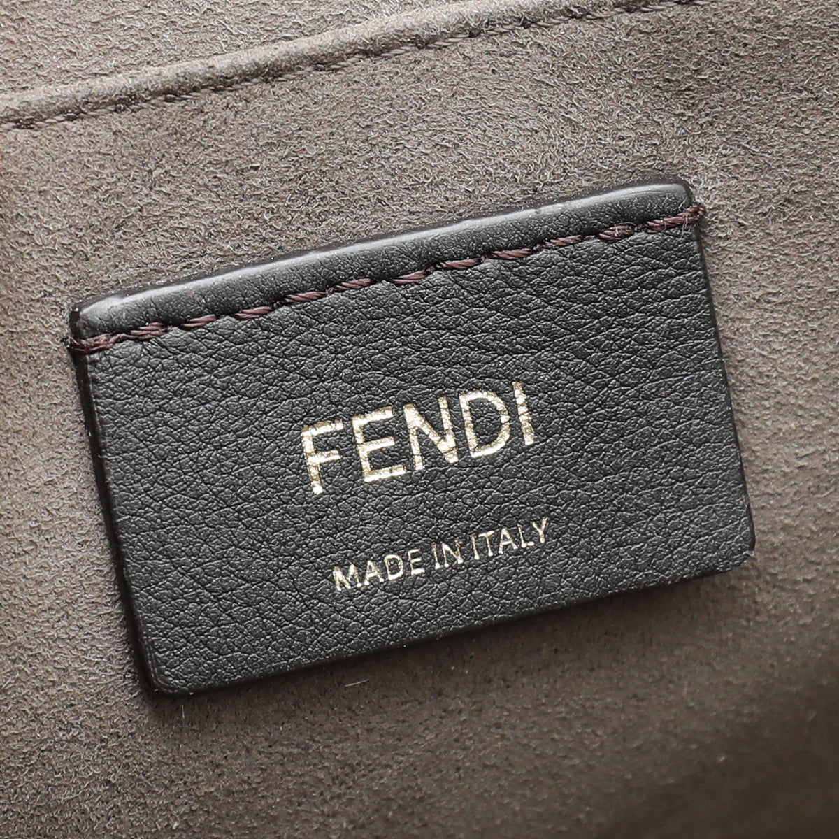 Fendi Grey Kan I F Flap Medium Bag