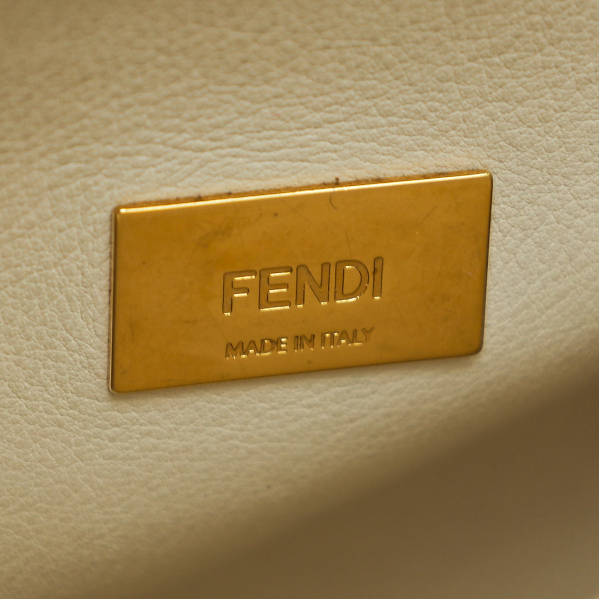 Fendi Brown Peekaboo Essentially Mini Bag