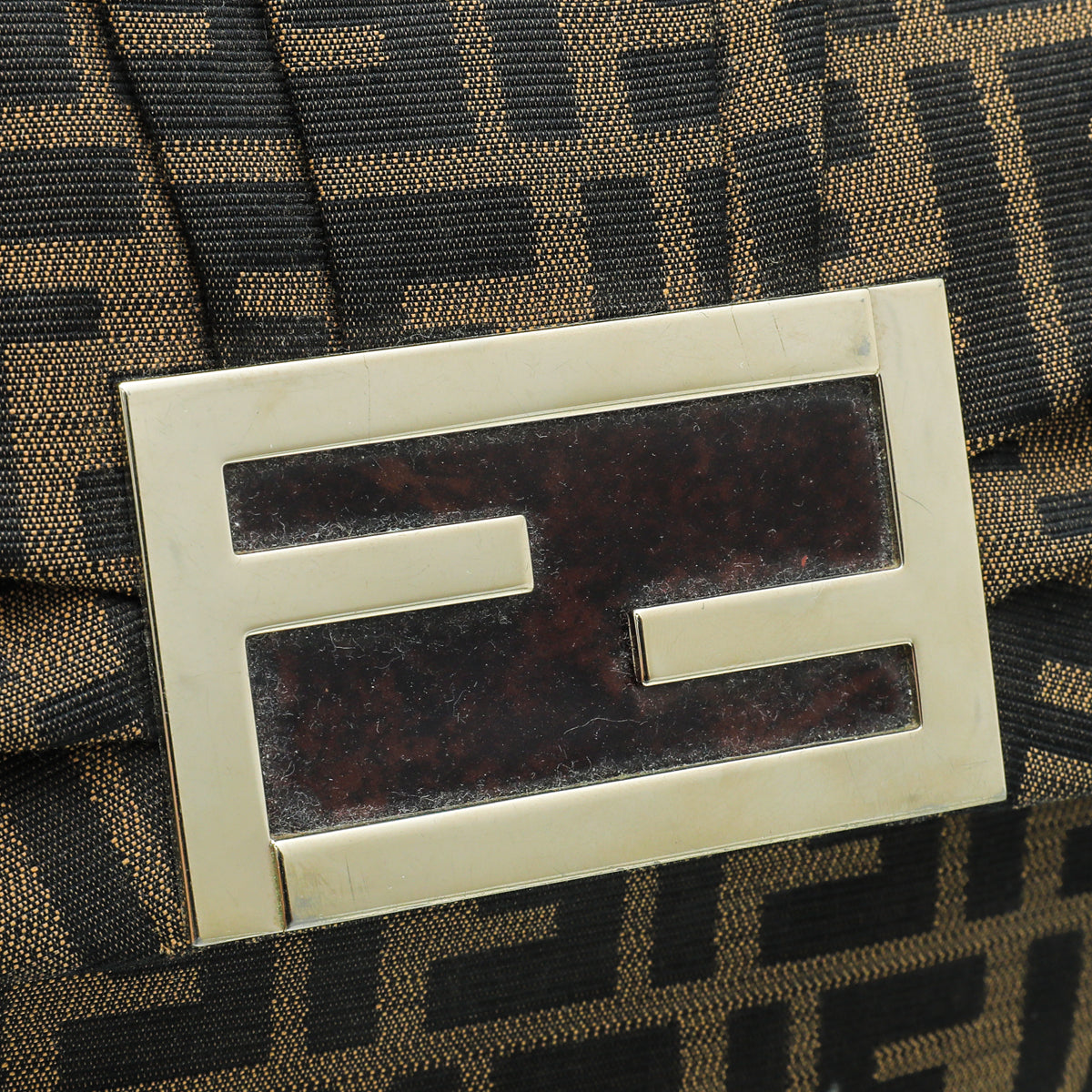 Fendi Tobacco Zucca Mia Flap Large Bag