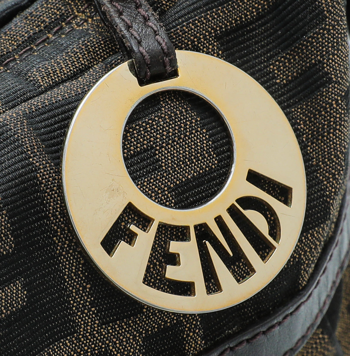 Fendi Tobacco Zucca Chef Shoulder Bag