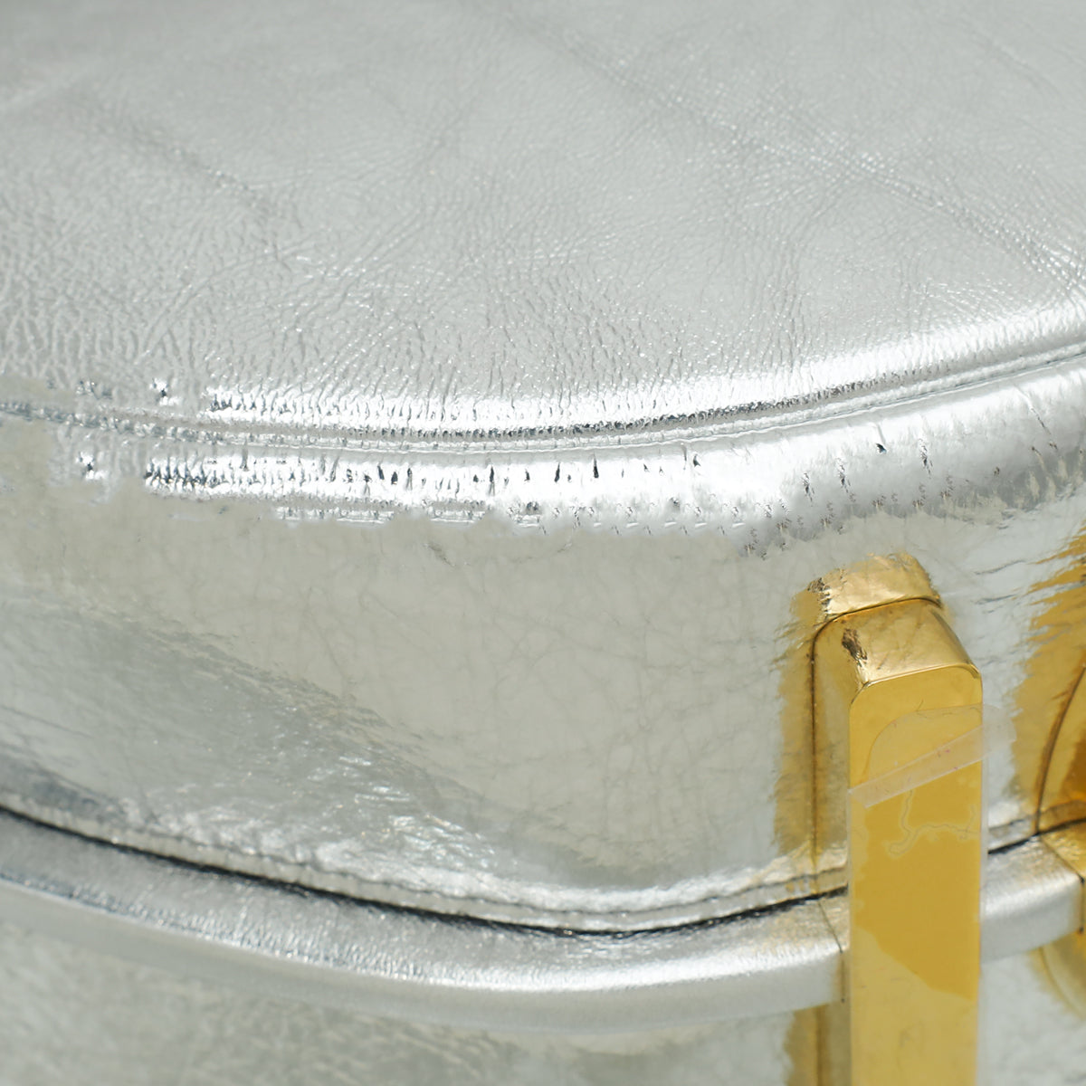 Fendi Silver Fendigraphy Metallic Small Bag