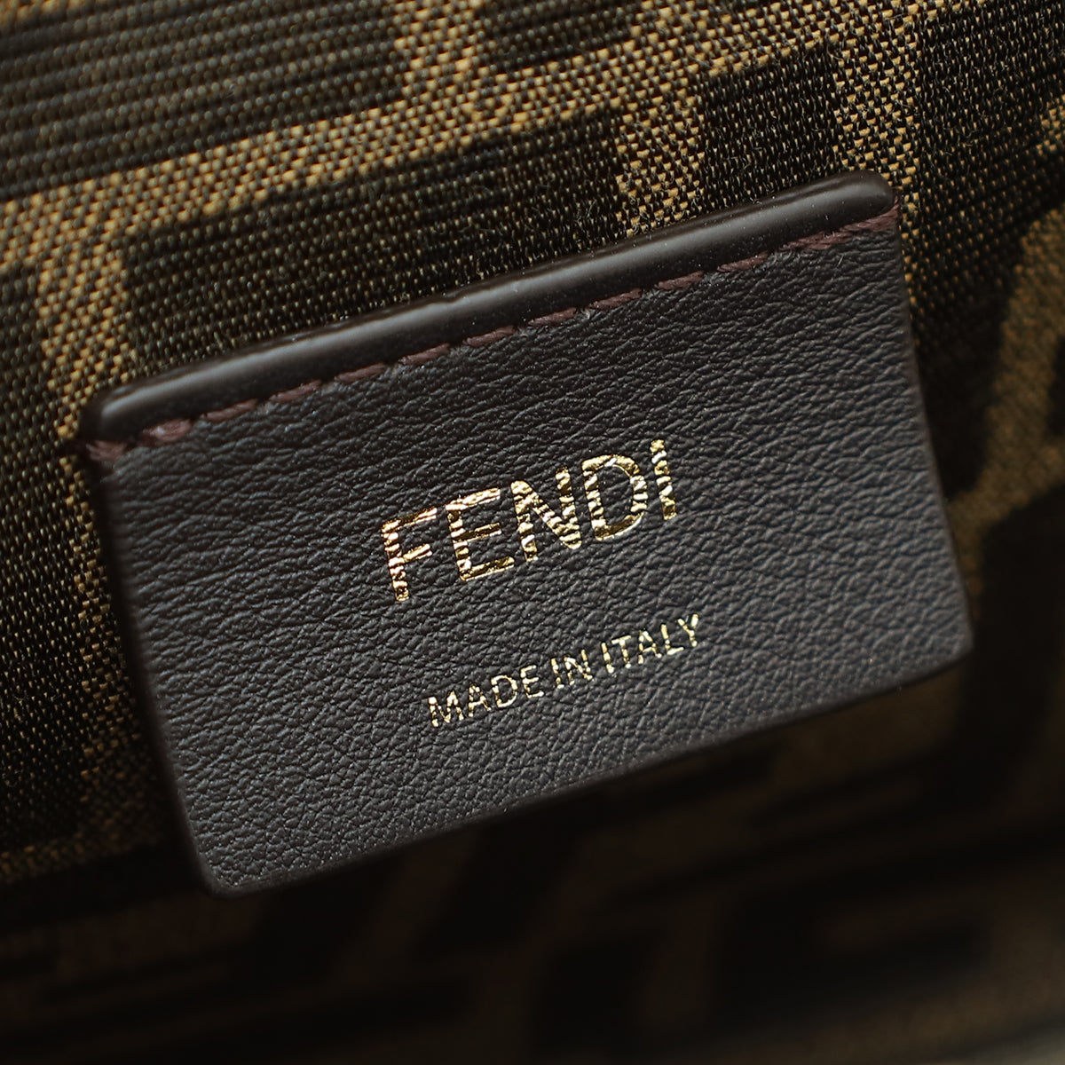 Fendi Multicolor First Small Nappa Suede Striped Inlay Bag