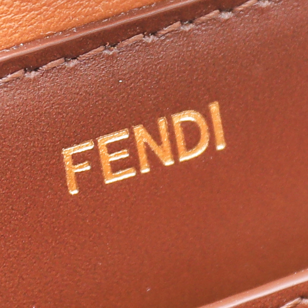 Fendi Brown Ombre Vitello King East West Peekaboo I See U Medium Bag