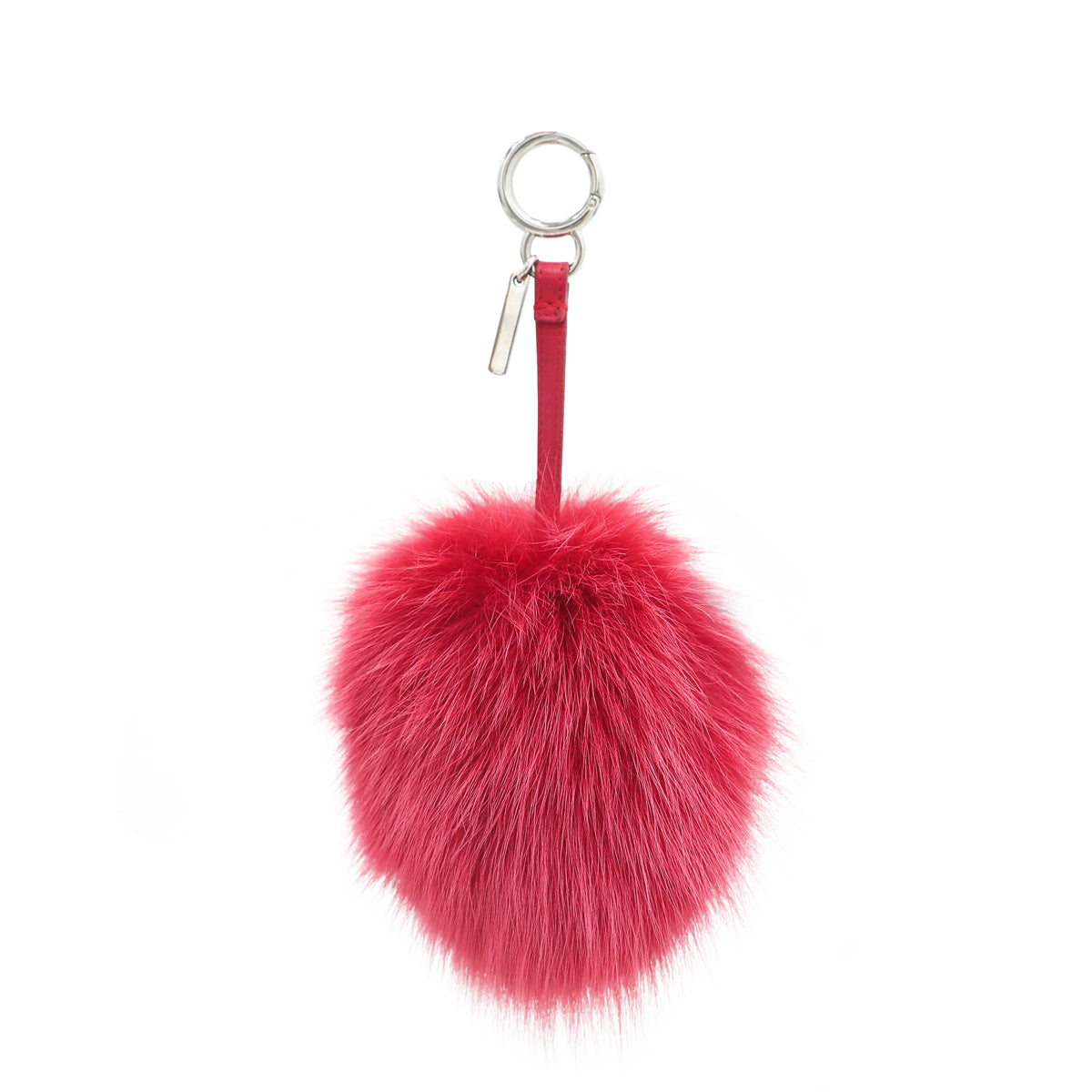 Fendi Bicolor Fur Bag Charm Key Holder