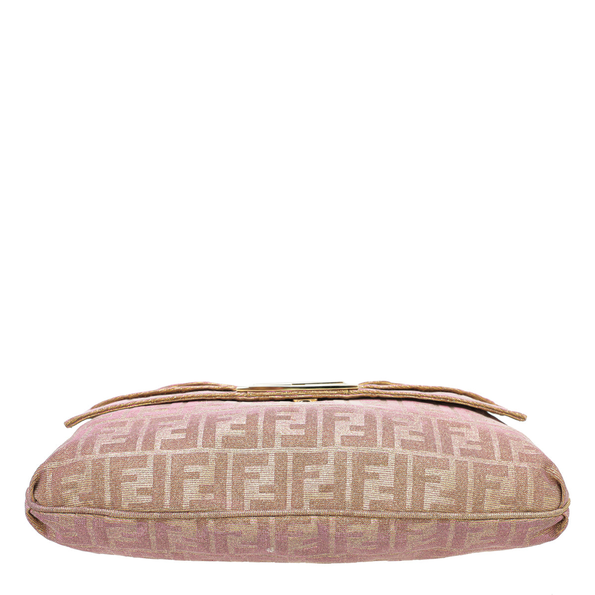 Fendi Glittered Pink Mia Flap Large Bag