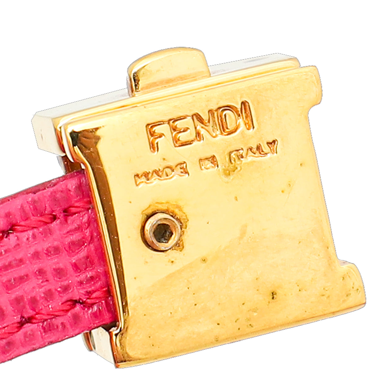 Fendi Pink FF Multi Wrap Leather Bracelet