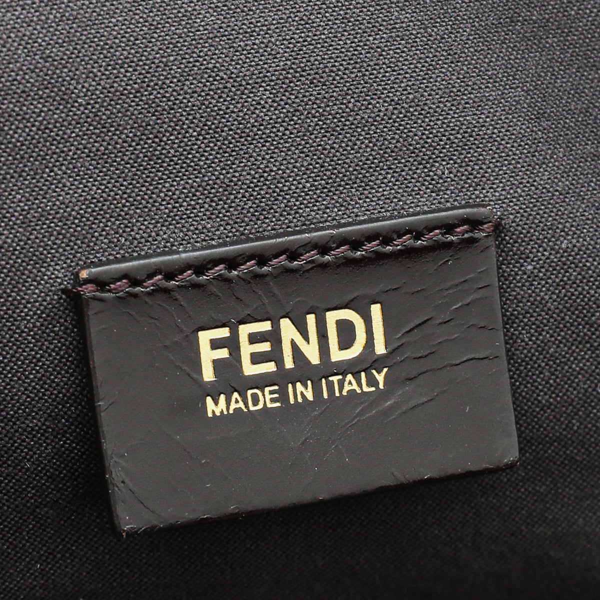 Fendi Tobacco Zucca Double Zip Tote Bag