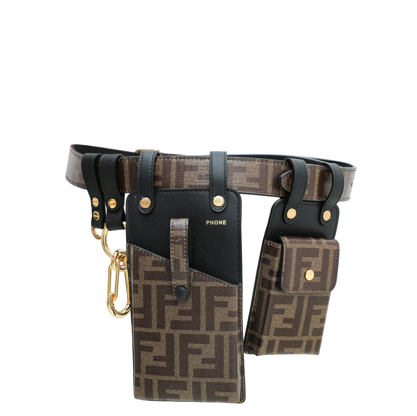 Fendi Bicolor FF Motif Multi Accessory Pouch Belt