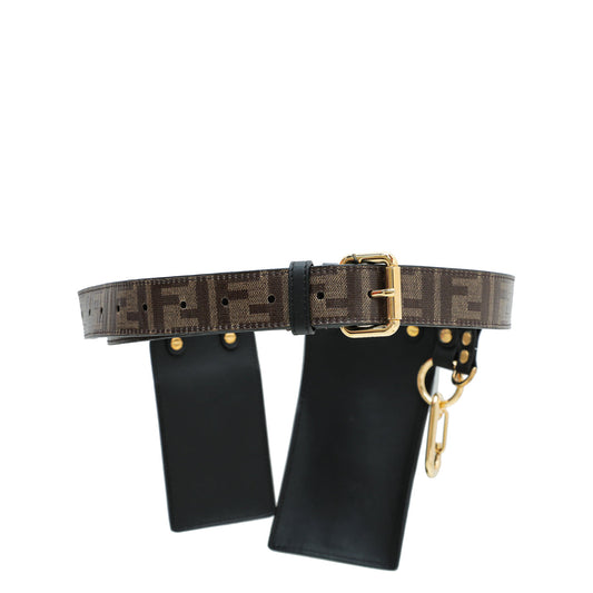 Fendi Bicolor FF Motif Multi Accessory Pouch Belt